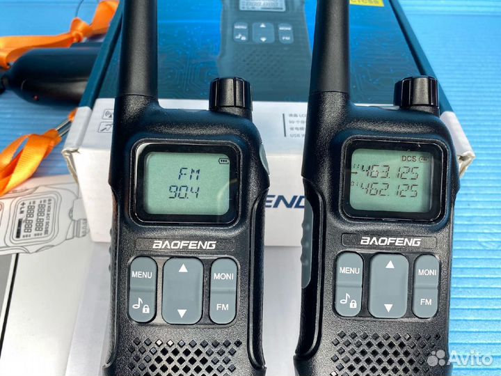 Рация Baofeng 4км Комплект из 2 штук для чоп