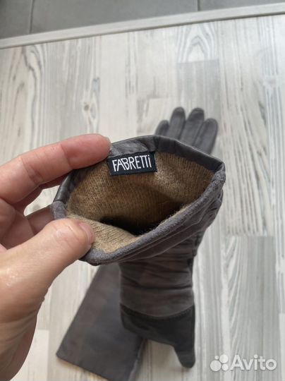 Длинные кожаные перчатки