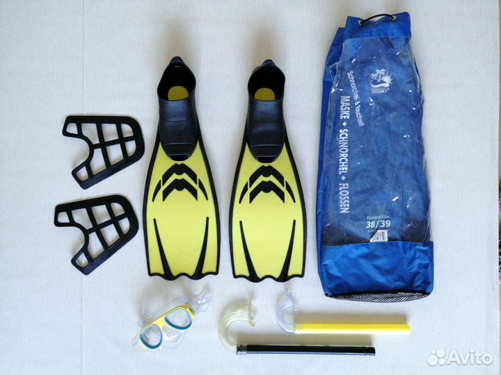 Маска, трубки для плавания