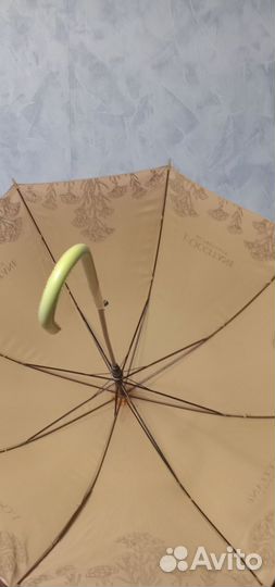 Зонт трость женский бежевый