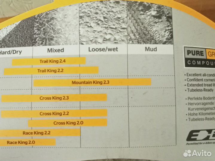 Покрышки Continental Cross King 2.3 TR