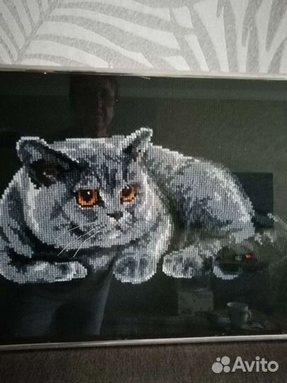 Картина #Британец #вышивка крестиком