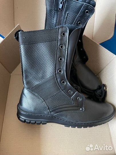 Берцы летние кожаные