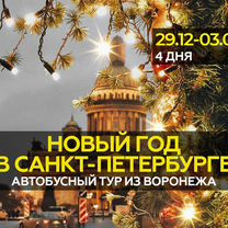 Новый год в Питере, Тур из Воронежа 29.12-03.01