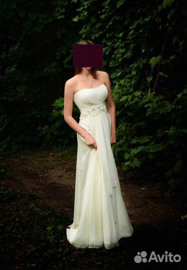 Свадебное платье + фата и колье в подарок