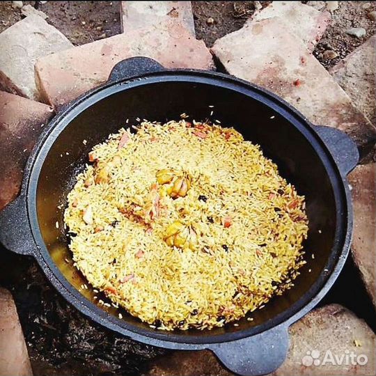 Казаны Узбекистан шлифованные с крышкой