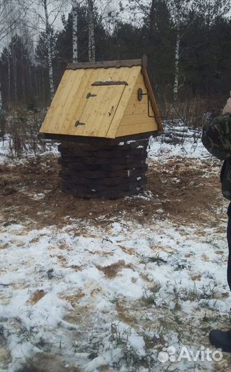 Копка колодца Верховье, септик из колец за 1 день