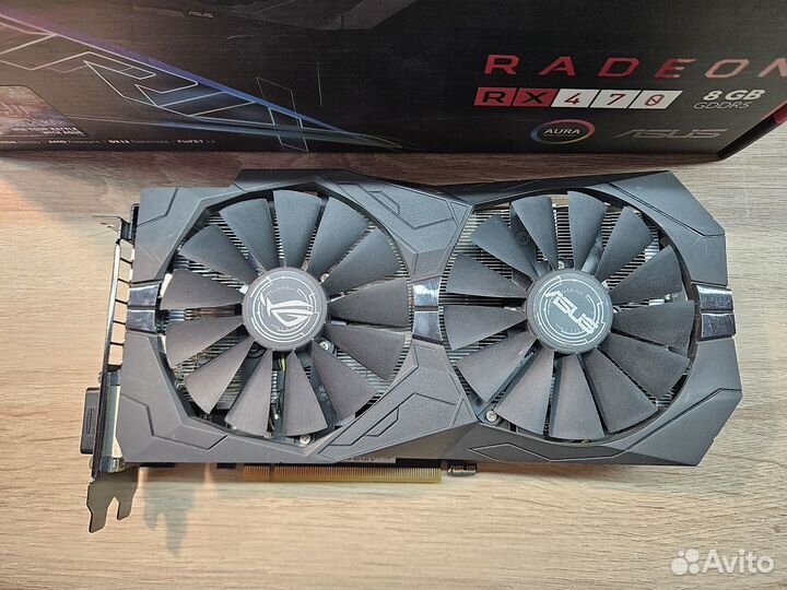 Видеокарта asus RX 470 8GB