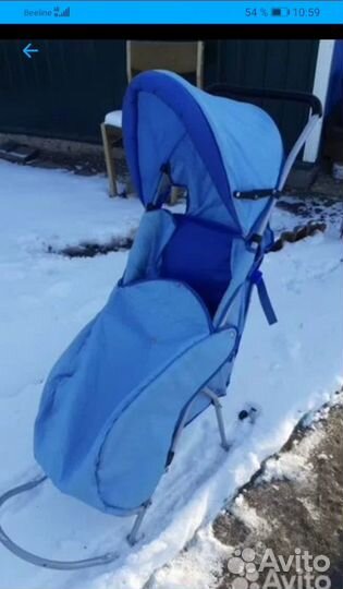 Детские санки коляска