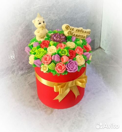 Коробочка с шоколадом,шоколадные цветы