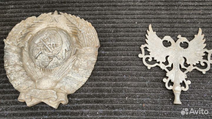 Герб России и СССР из металла