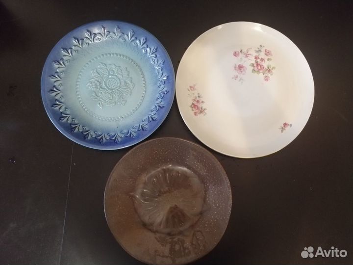 Посуда СССР Гжель, салатник гдр, тарелочки китай
