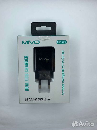 Сетевое зарядное устройство Mivo 2,4A/2USB