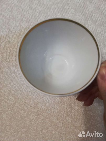 Чашка лфз Жар-Птица фарфор, кобальт, позолота