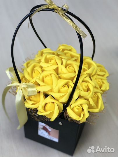 Мыльные цветы Сладкие подарки Букеты мыльные