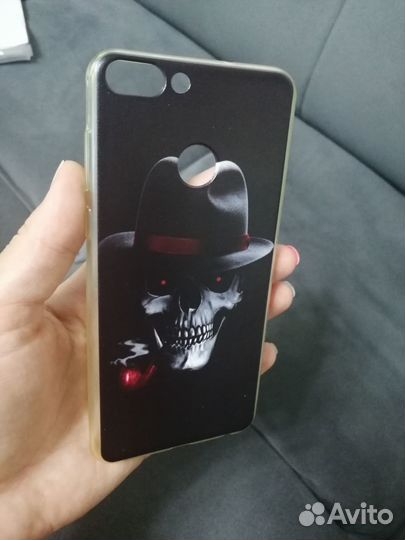 Селиконовый чехол на Huawei P smart цена за 2 шт