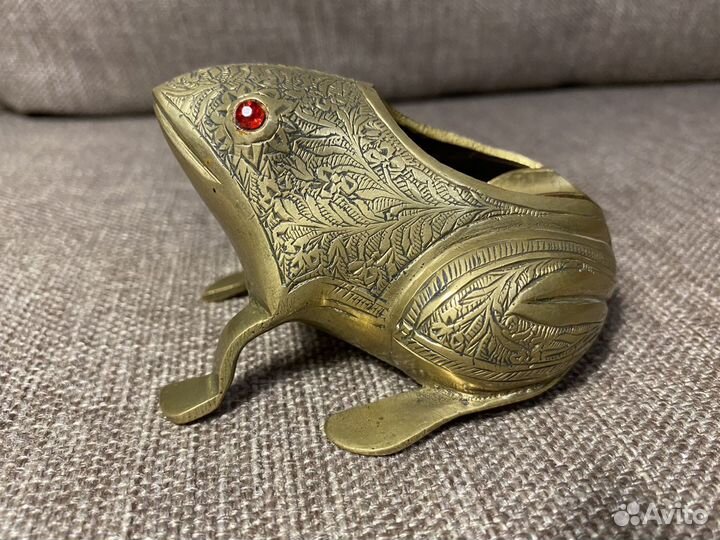 Статуэтка - Пепельница «Лягушка» из бронзы