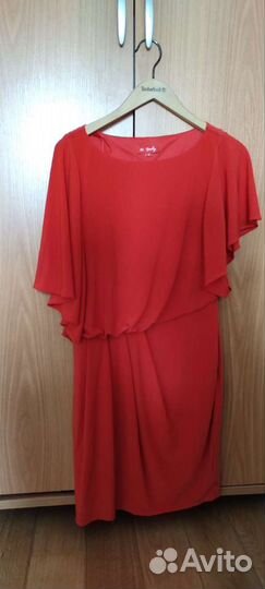 Платье женское красное 44 размера