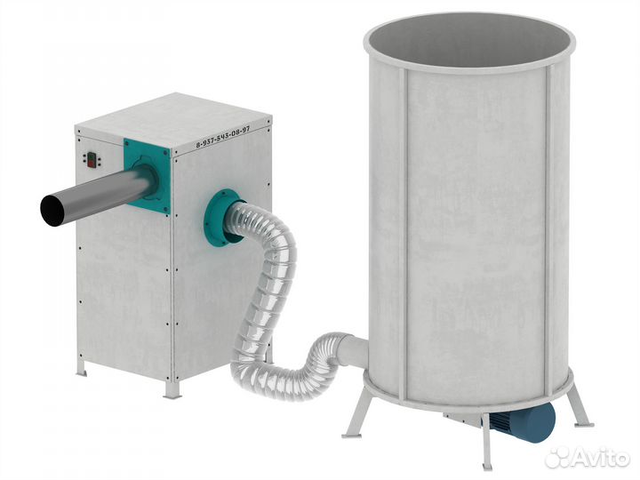 Комплекс Набивочный пылесос нп-2 + бункер кбн-1