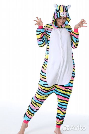Кигуруми цветной котенок р-р 150-160
