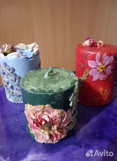 Свечи восковые Ботаника