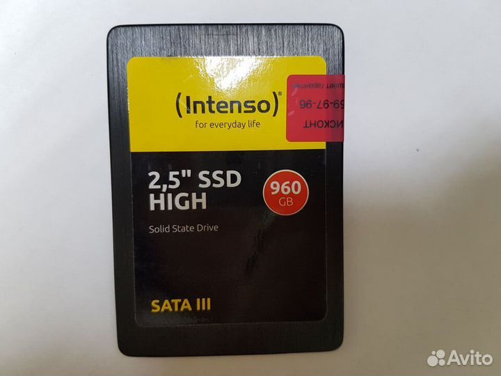 Накопитель SSD Intenso SATA III High 960GB