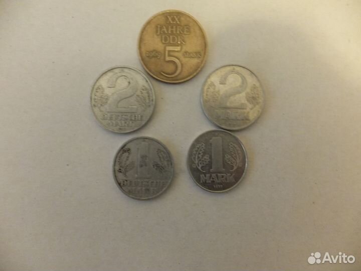 Монеты фрг + ГДР