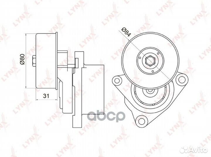 PT-3030 ролик натяжной ремня но с механизмом н