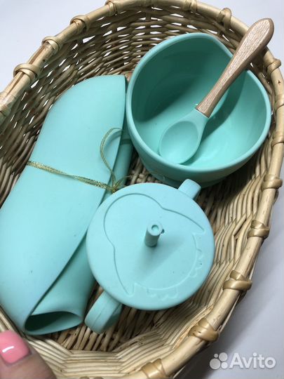 Силиконовая посуда для малышей