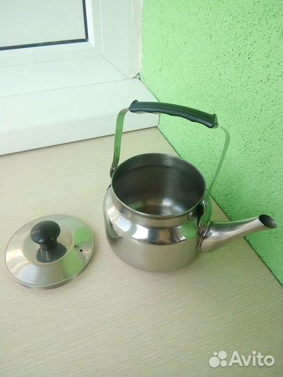 Заварной чайник из нержавейки. Ложки 