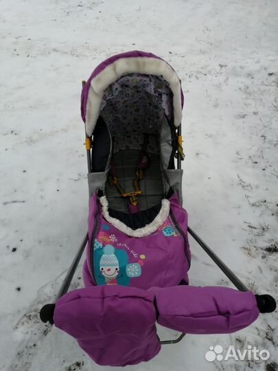 Детские санки коляска бу