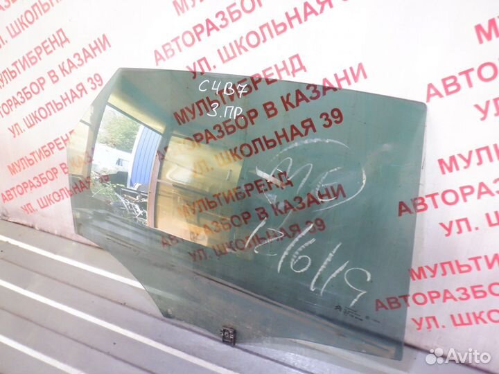 Стекло заднее правое Ситроен C4 B7