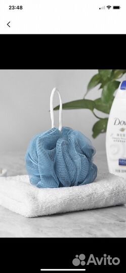 Мочалка для душа набор 3 штуки, для спины, тела