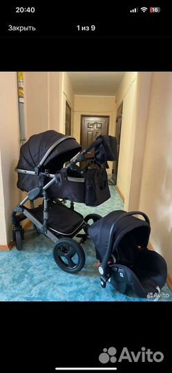 Коляска 3 в 1 бу