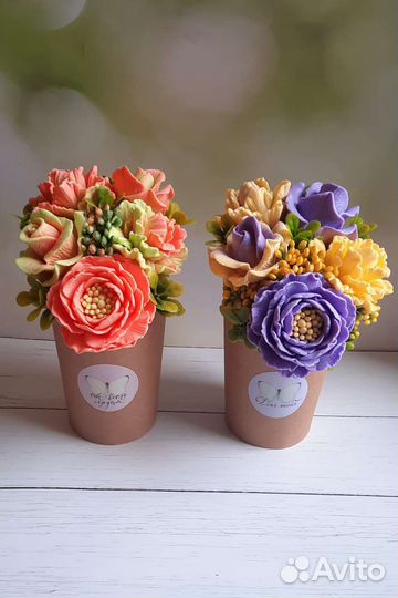 Букет из мыла ручной работы