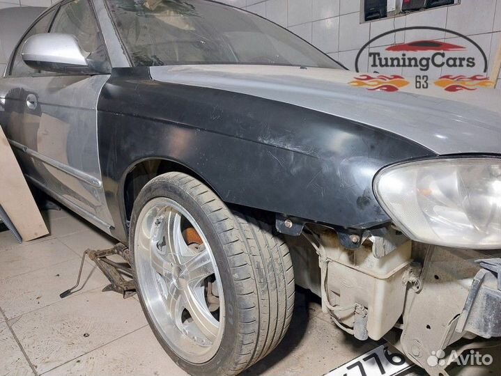 Крылья передние киа Спектра - пластиковые 2004-201