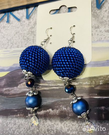 Серьги из бисера