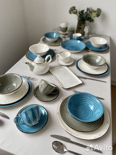 Фарфоровая посуда. Посуда для кафе. Набор посуды