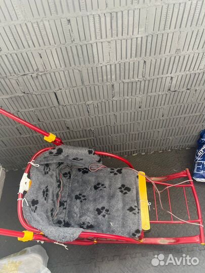 Санки на колесах складные