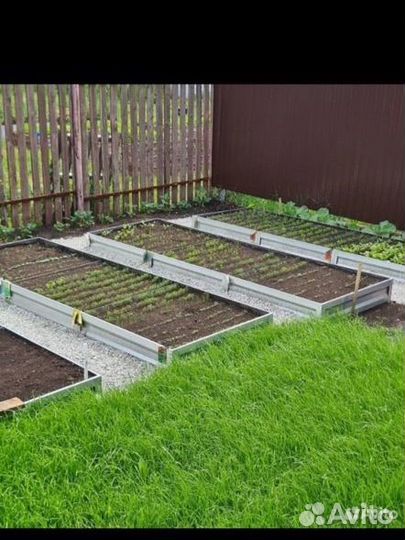 Грядки и клумбы оцинкованные
