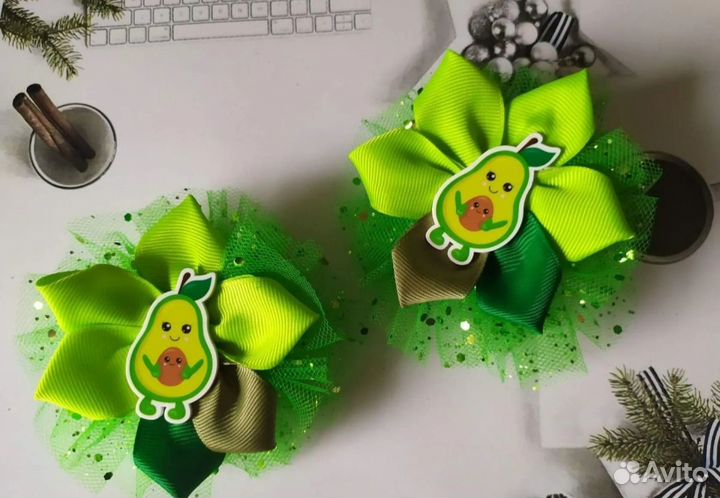 Резиночки для волос ручной работы