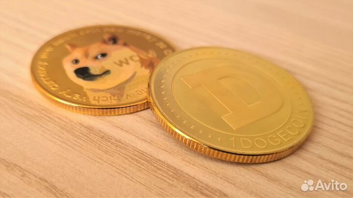 Новая Коллекционная монета Dogecoin Gold