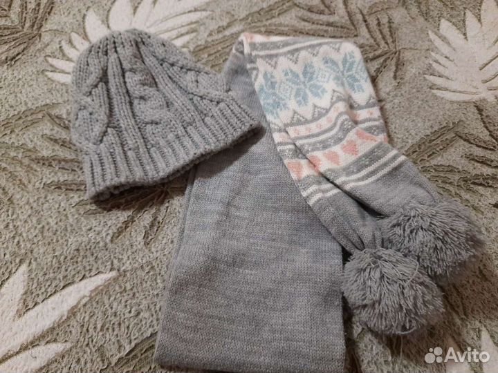 Комплект шапка, шарф