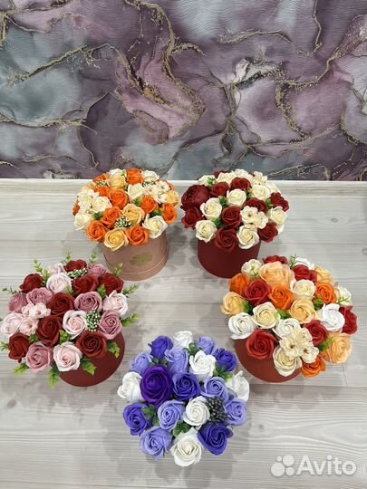 Букет из мыльных роз, учителю, маме