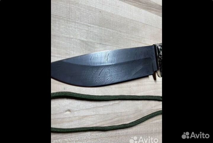 Нож охотничий из дамасской стали