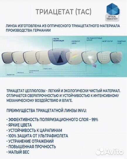 Очки оригинал Invu Швейцария новые с поляризацией