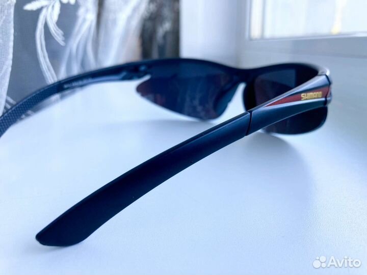 Очки Shimano с чехлом солнцезащитные чёрные
