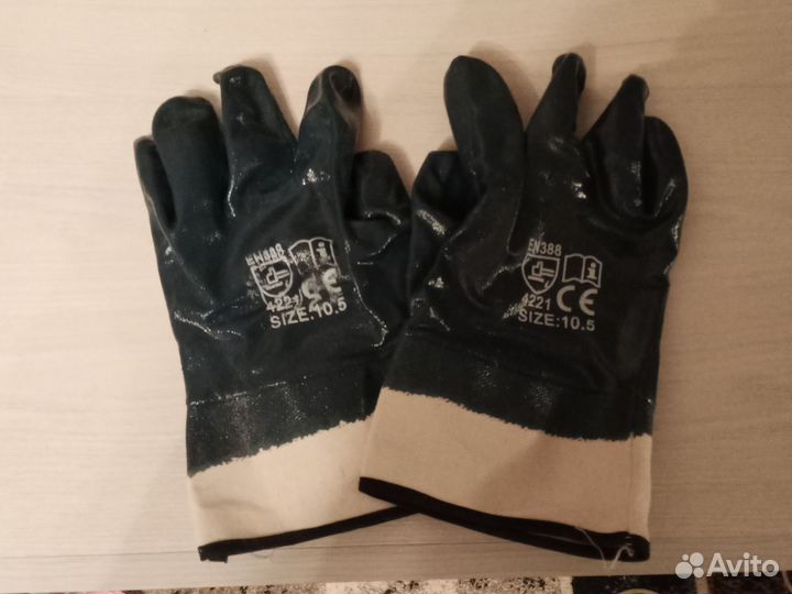 Перчатки рабочие прорезиненные