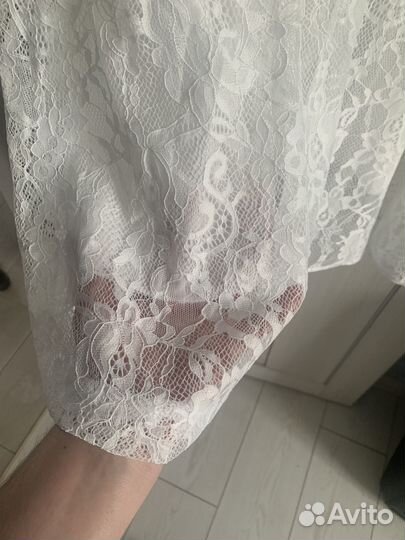 Платье новое гипюр р.58-60