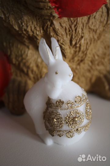 Свечи пасхальные «Заяц с резным яичком»